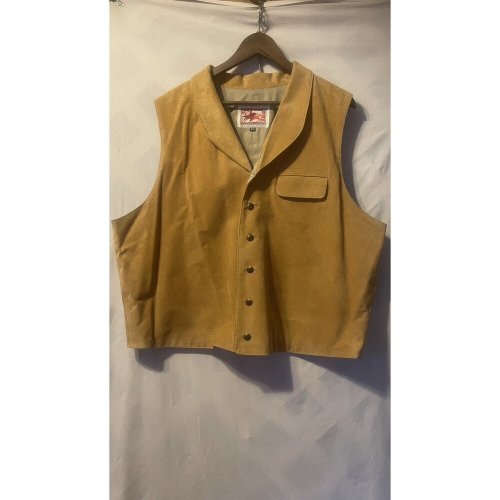 VTG OUTERWEAR BY PHOENIX USPS 80th Anniversary Pony Express Leather Vest XXL USA